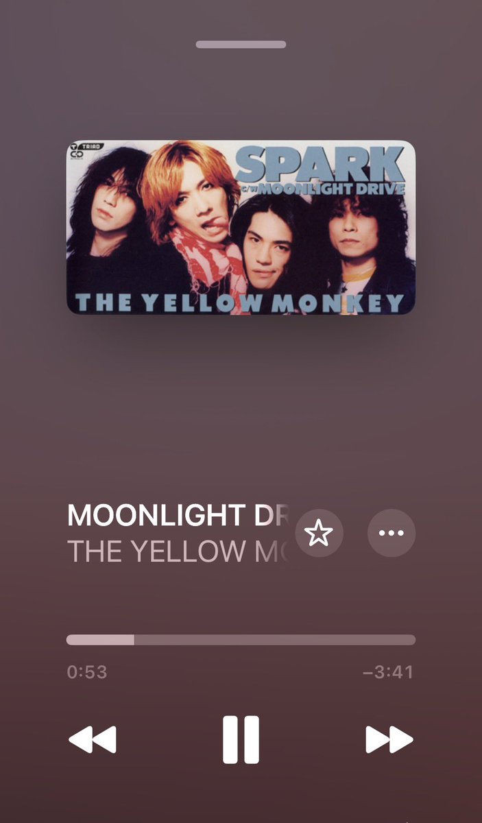 kumaichan901t's tweet photo. お疲れ様金曜日✨
6月19日金曜日、1週間終わったー🙌
#THEYELLOWMONKEY
#パール
#MOONLIGHTDRIVE
#バラ色の日々
#Father
#NowPlaying https://t.co/N2XQS4l0gL