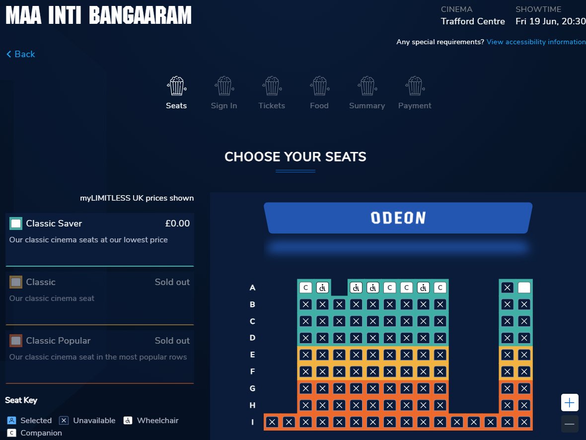 TheMovieFriend's tweet photo. @pepparsalt9 @Samanthaprabhu2 Thank you for the tweet. Below is the only show we have on Friday in Manchester Trafford. Lot of my friends can't watch as there are no shows over the week-end also. We appreciate if new shows are added @ODEONCinemas @TralalaPictures @PrathyangiraUS @PrathyangiraOS https://t.co/x0C5f2h9vQ
