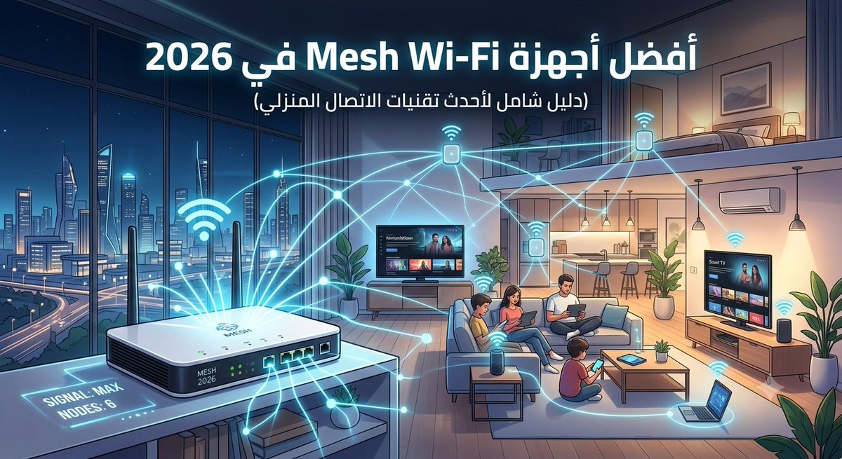 AhmedTrendx1's tweet photo. 📡 الواي فاي عندك يقطع في بعض الغرف؟

يمكن المشكلة مو من سرعة الإنترنت، المشكلة من التغطية.

جمعت أفضل أجهزة Mesh Wi-Fi لعام 2026 اللي تساعدك تغطي البيت كامل بشبكة مستقرة وسريعة.
🔗 [رابط المقال]
https://t.co/gY484LJUES

#واي_فاي #MeshWiFi #تقنية #شبكات #SmartHome
#يوم_الجمعة
#الرئيس_الأمركي 
#كاس_العالم_2026
