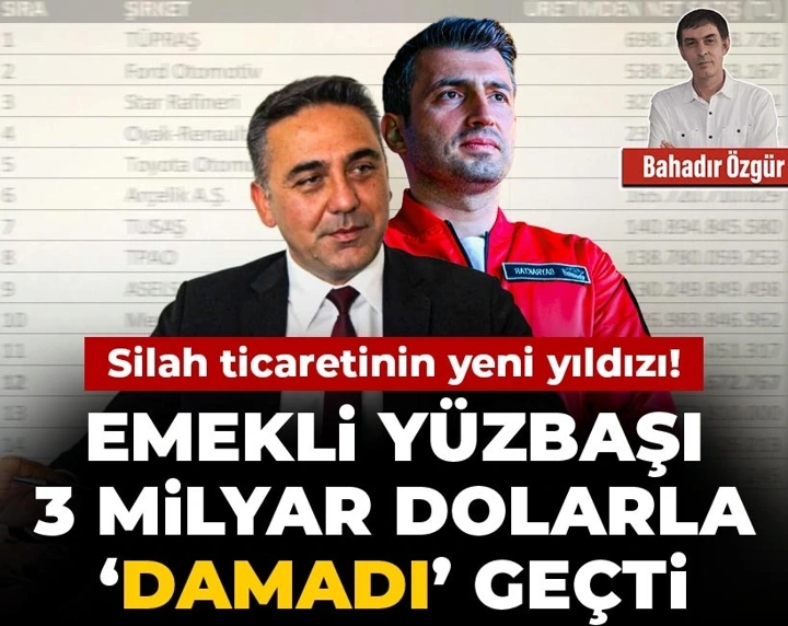 halktvcomtr's tweet photo. Silah ticaretinin yeni yıldızı 

Emekli yüzbaşı 3 milyar dolarla 'damadı' geçti

✒️ Bahadır Özgür (@bahadir_ozgr) yazdı...
https://t.co/QvUTizonQr https://t.co/GB5gCxa5ma