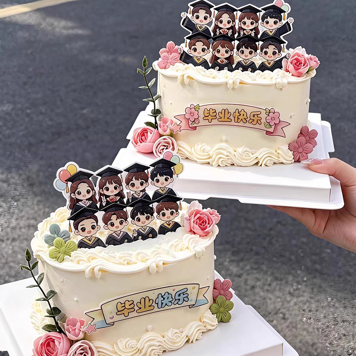 _it_witch's tweet photo. Graduation check  Piled high with old yearbooks, half-eaten graduation cake, and the best group of people I got to grow with—these are the moments that stick. https://t.co/r3GygJiCG3
