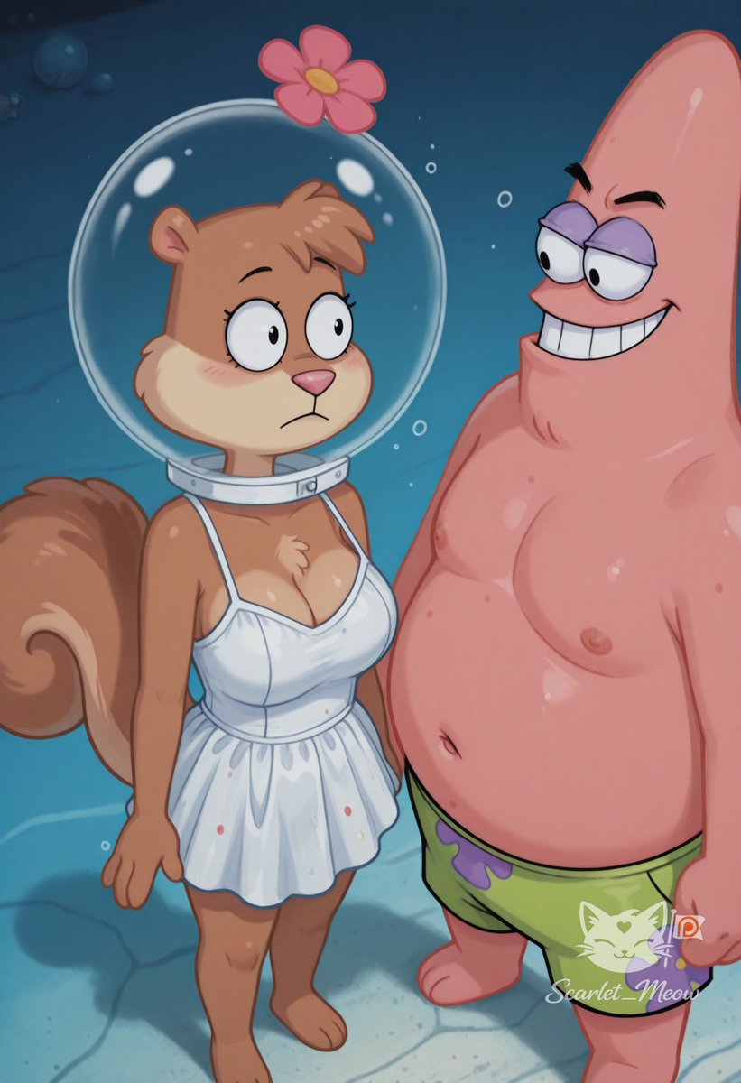 Scarlet_MeowX's tweet photo. Brains &amp; Starfish
Sandy Cheeks (25) x Patrick Star (24) — SpongeBob SquarePants

One approaches problems with science, the other approaches them with... Patrick logic.

#SandyCheeks #PatrickStar #SpongeBobSquarePants #Nickelodeon #Animation https://t.co/9zYnqiD9cE