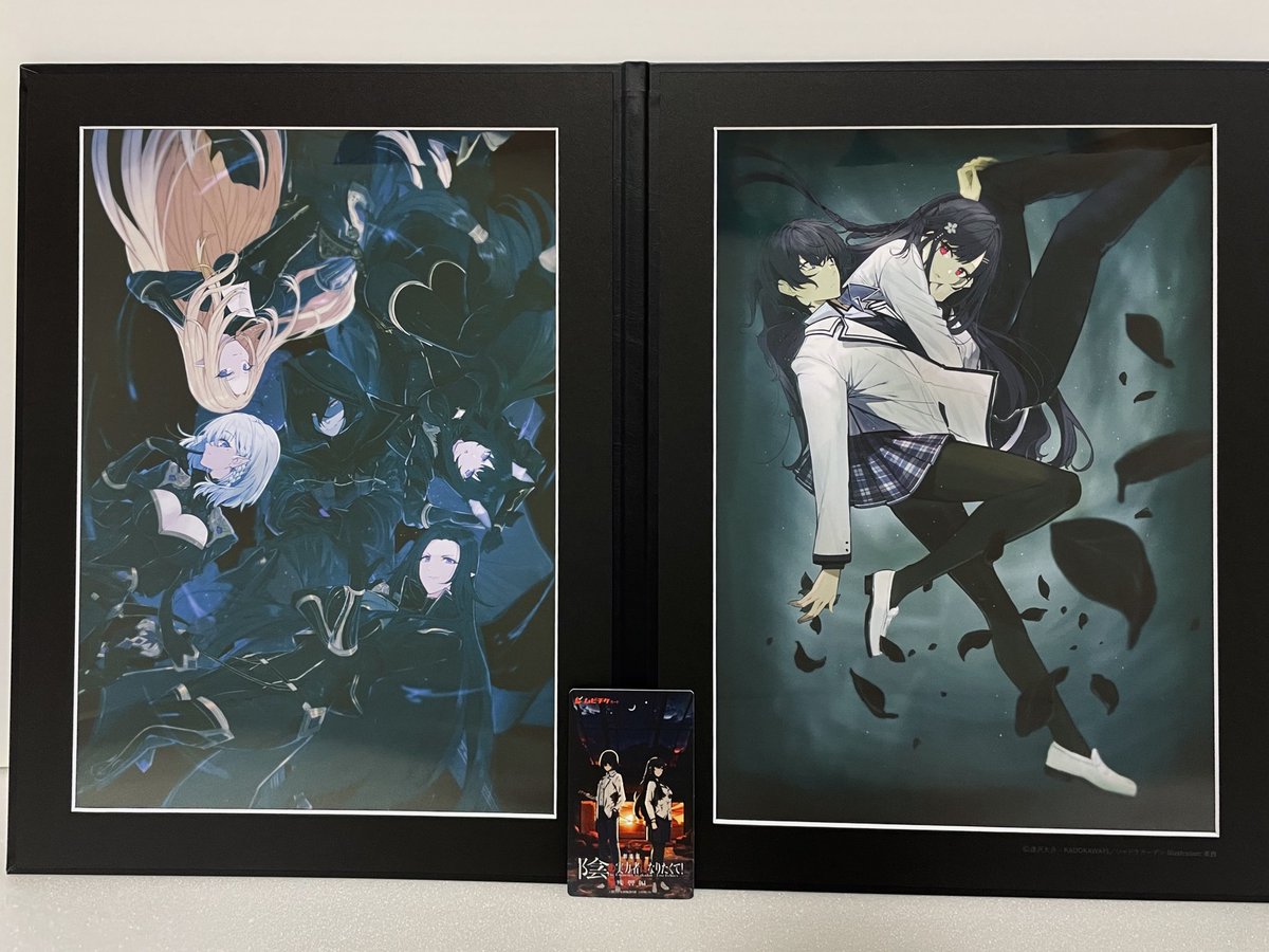 陰の実力者になりたくて！ 残響編のムビチケ届きました 複製原画めちゃ