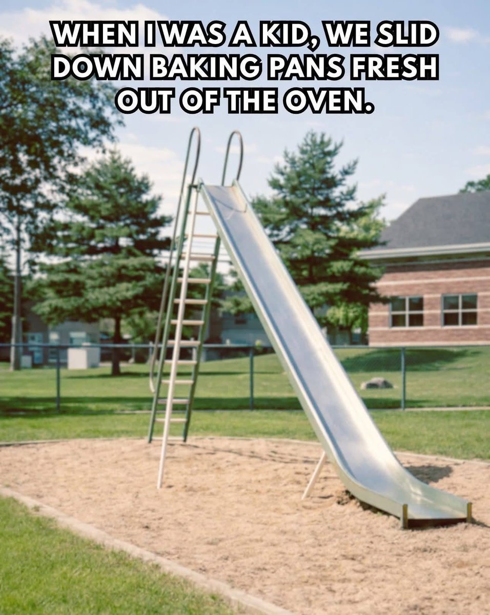 gggirl924's tweet photo. Do you think mothers today would allow their kids on a slide like this? https://t.co/tdeLYo9w3s