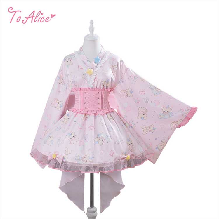 ToAlice_M's tweet photo. 🎀#ToAlice原宿本店🎀

・再入荷🎀ゆめかわくま浴衣セット
https://t.co/Fuhvxi5tJt
…18,480円
…S/M

ふわふわな星があしらわれた
オリジナルプリントのゆめかわ浴衣セット。
⌒⌒⌒⌒⌒⌒⌒⌒⌒⌒⌒⌒⌒  *
帯はファスナー式で着脱簡単🎀

#ToAlice #ToAliceStaff m⑅ https://t.co/wOLMv1q0XT