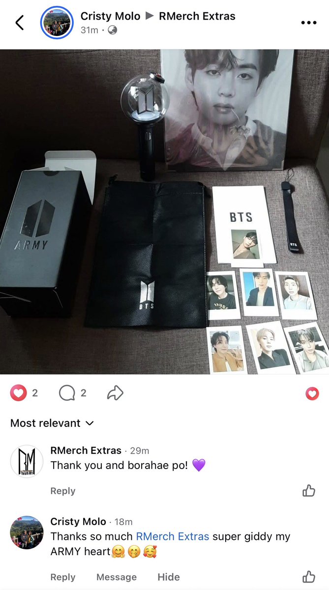 RMerchExtras's tweet photo. Thank you po! 💜 #RMFeedbacksBUDOL https://t.co/4gl7ytB812