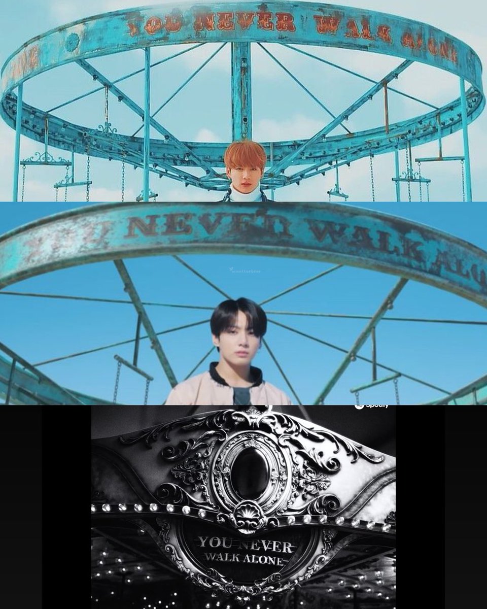 JJUNGKOOK_mona's tweet photo. 2017 봄날->2022 옛투컴->2026 메리고라운드로 또 이어지는 ‘YOU NEVER WALK ALONE’🥹💜 https://t.co/ZcMRpakPpD