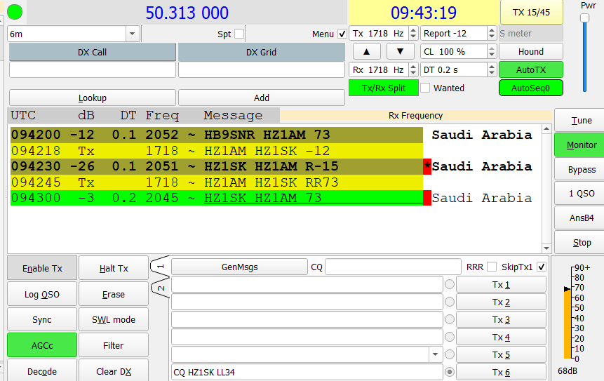 OD5SK's tweet photo. @hz1am Thank you for the QSO my friend. Best 73 https://t.co/2HYtwIfmyf