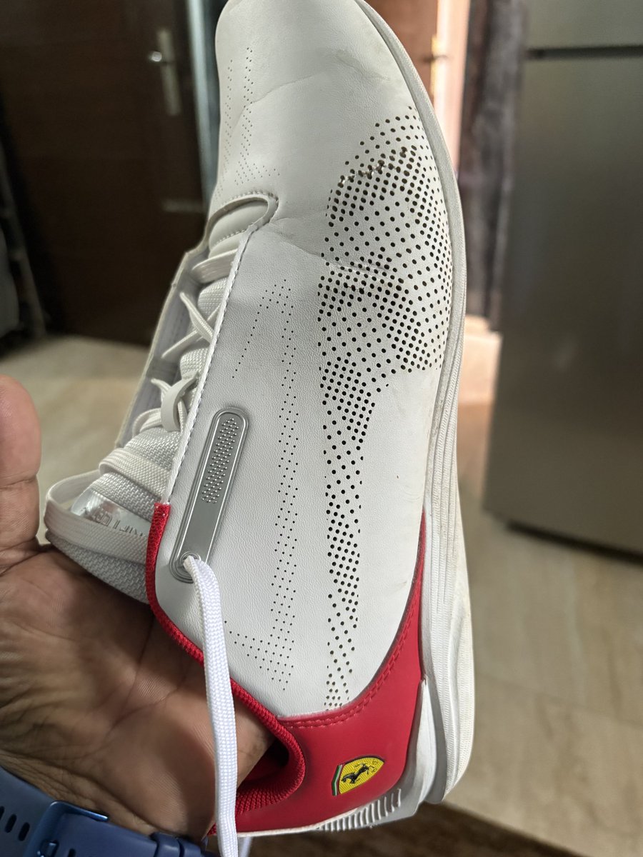 Prem586's tweet photo. Such a worst experience @myntra @MyntraSupport @PUMA @pumamotorsport 

Just 2 uses product got damaged, such a cheap and worst product by @PUMA 

I urge @MyntraSupport to create return and issue refund with immediate effect. https://t.co/OyrI3WaW8r