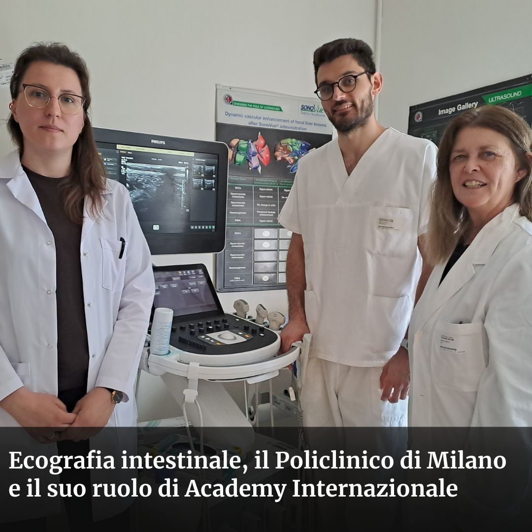 policlinicoMI's tweet photo. #ecografiaintestinale #PoliclinicoMI si conferma #academy internazionale per la #FormazioneMedica. Asiyana Hristoforova Petrova, medico specialista bulgara è stata ospite per un training avanzato diretta dalla gastroenterologa Mirella Fraquelli responsabile del Centro #IBUS https://t.co/lrfbrdcbSg
