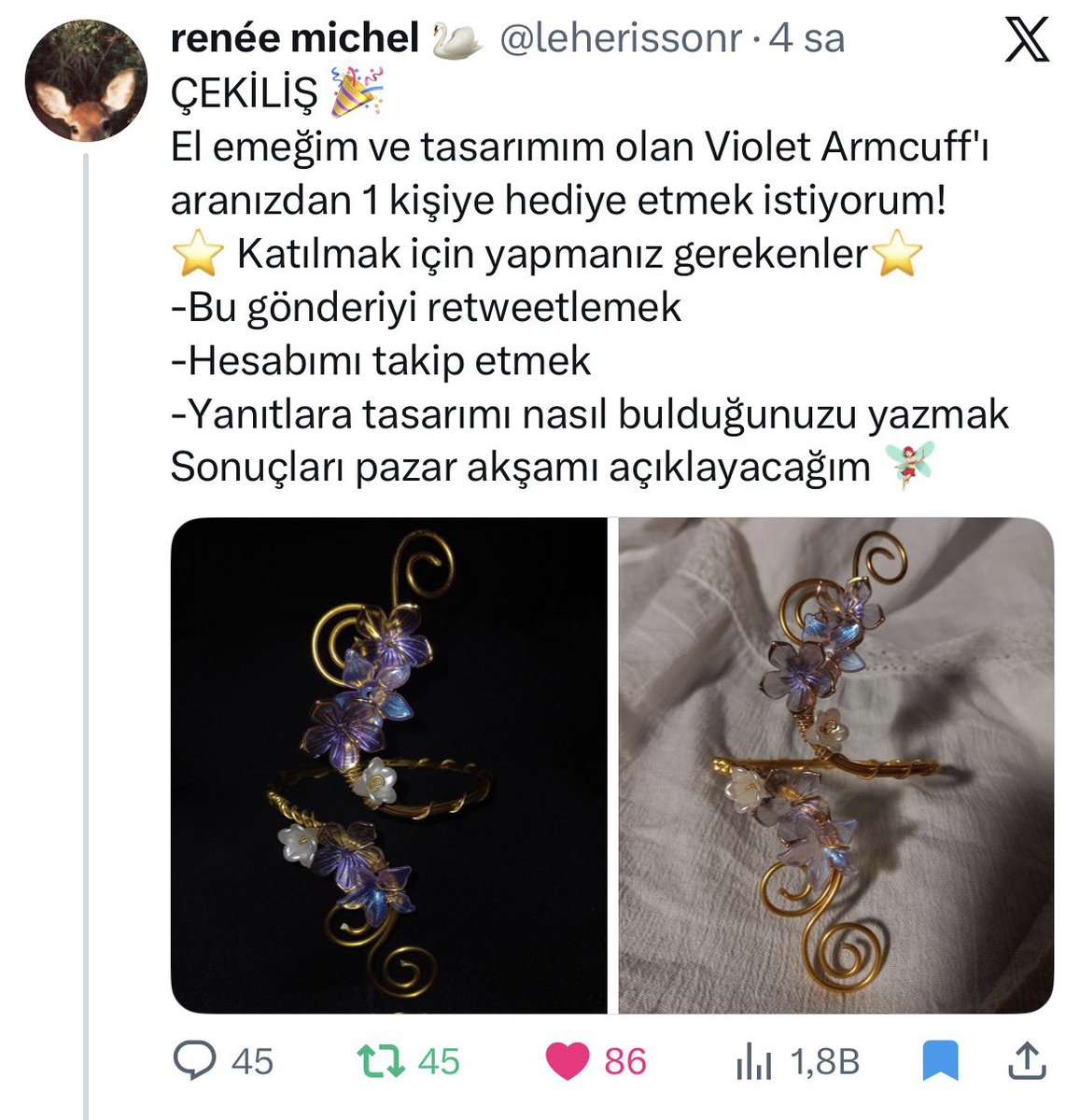 silayeterr12's tweet photo. @leherissonr bir el işi olmadığını, gerçekten sevgi ve emekle ortaya çıkarılmış bir çalışma olduğunu hissediyor. Çiçeklerin zarif görünümü, tellerin estetik şekilde şekillendirilmesi ve renklerin uyumu çok hoş durmuş. çok yetenekli ellerden çıkmış, çok güzel olmuş 🫶 inşallah bana çıkar ❤️🙏🏻 https://t.co/N9kUNhGfo6