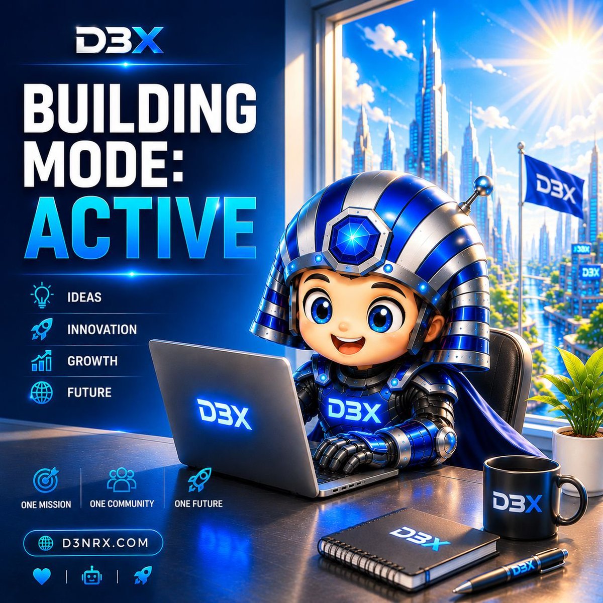 _89pp's tweet photo. BUILDING MODE: ACTIVE ✅

Ideas in.
Innovation on.
Growth loading...
Future confirmed 🔥
Buy 👇
B3nU3QZNY1fPL4qUWdEGfzxG25eeqNWxCWaBe528pump

One Mission.
One Community. 
One Future 💙
Follow 
https://t.co/6z3t387F5e
Telegram 
https://t.co/WIhnc977Lb
Follow.  join .like.Retweet.
Comment.
While others watch, D3X builds 🛠️
Next stop: The Moon 🌙🚀
👉 https://t.co/b7RHtUpFyF

#D3X #D3NRX #Web3 #CommunityGrowth