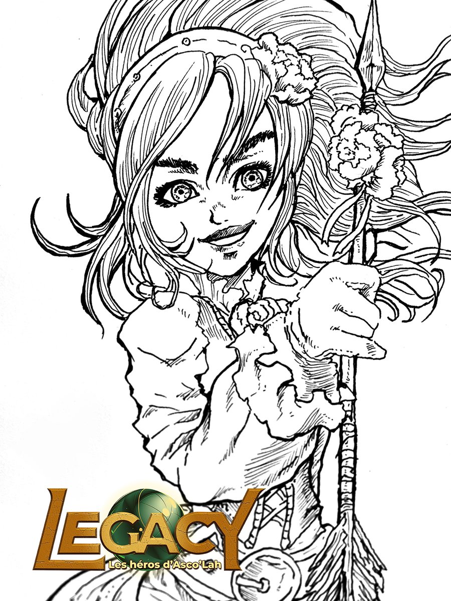 LegacyHoA's tweet photo. K' live art from the 30 Heures du Jeu in Givry 🎨
Our official artist spent the day drawing and signing for players.
For those who couldn't make it, here's what came out of those pens.

#IndieGame #Artist #Illustration #legacyhoa https://t.co/0zWGw19f6U