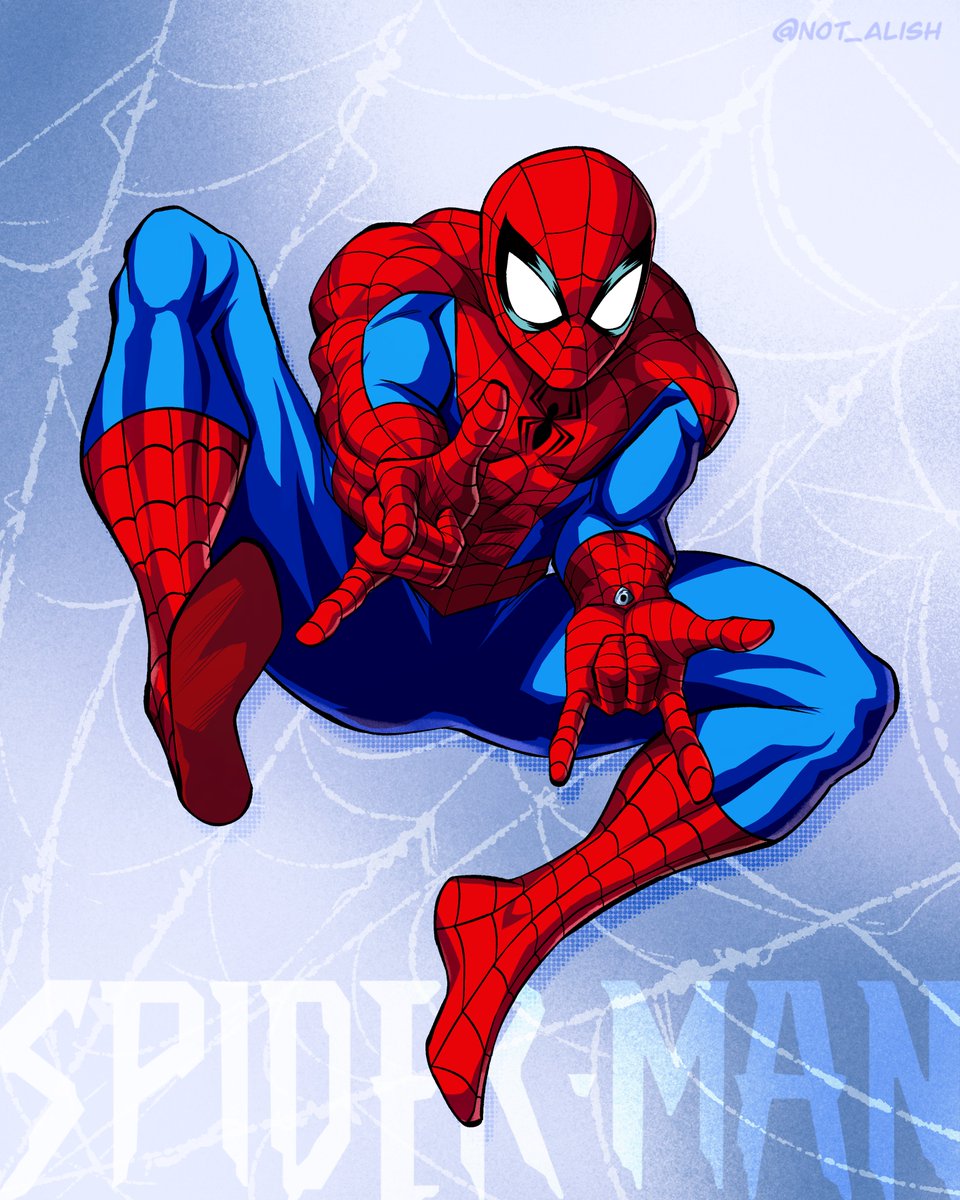 not_alish's tweet photo. Spider-Man in my artstyle https://t.co/QETeY8cvX1