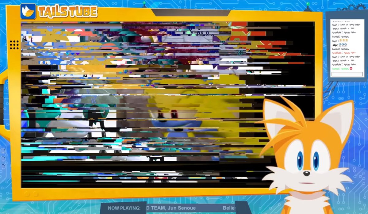 emzberry's tweet photo. NAH BECAUSE THIS IS THE SECOND TIME THEY HAVE MENTIONED THIS GLITCH THING WITH SONIC HEROES…

THIS HAPPENED ON TAILSTUBE AS WELL. https://t.co/Sf8SB7HL6Z