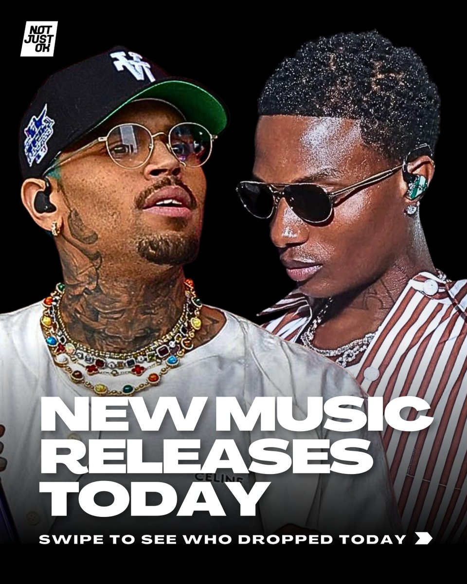 NOTJUSTOK's tweet photo. #NewMusicFriday 🎶

Which song is kicking off your weekend vibes? 
Don’t miss out follow our Spotify playlist now! Link in bio ✨ https://t.co/TsacPhWvpo