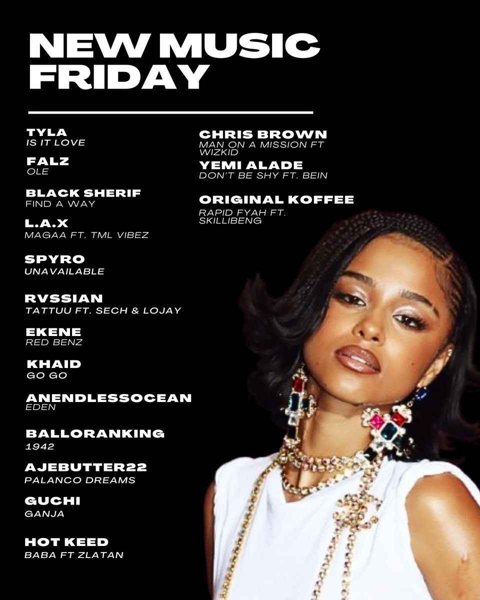 NOTJUSTOK's tweet photo. #NewMusicFriday 🎶

Which song is kicking off your weekend vibes? 
Don’t miss out follow our Spotify playlist now! Link in bio ✨ https://t.co/TsacPhWvpo