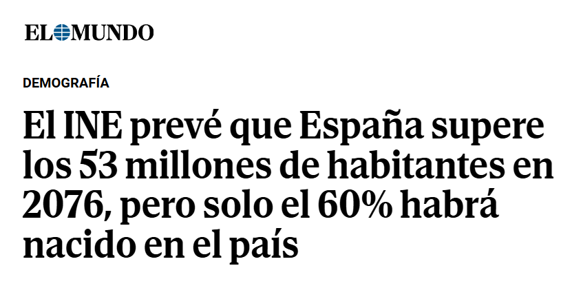 Frontera_es's tweet photo. Ya no pueden negar el reemplazo, así que nos van preparando para que lo aceptemos.

La mayoría de ese “60% nacido en el país” serán hijos de inmigrantes. Y las cifras reales son todavía más altas.

Estamos a una sola generación de convertirnos en minoría en nuestro propio país. https://t.co/QKtTdxI0Ig