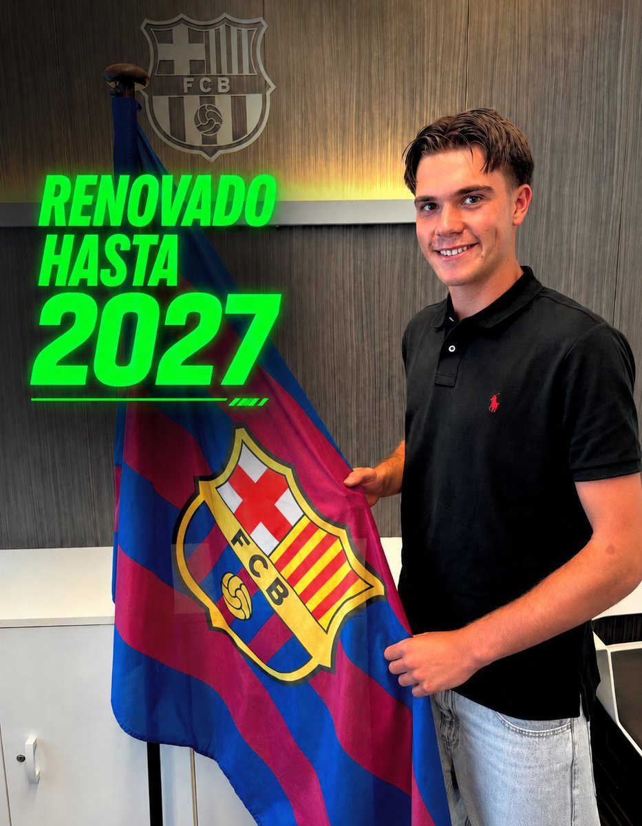 FootballIFM's tweet photo. RENOVACIÓN CON EL @FCBarcelona_es ⬇️

Trabajo intenso y talento✅
Buen rendimiento ✅
Confianza plena🤝

¡Enhorabuena Max Bonfill ! https://t.co/fYBh8Mva7H