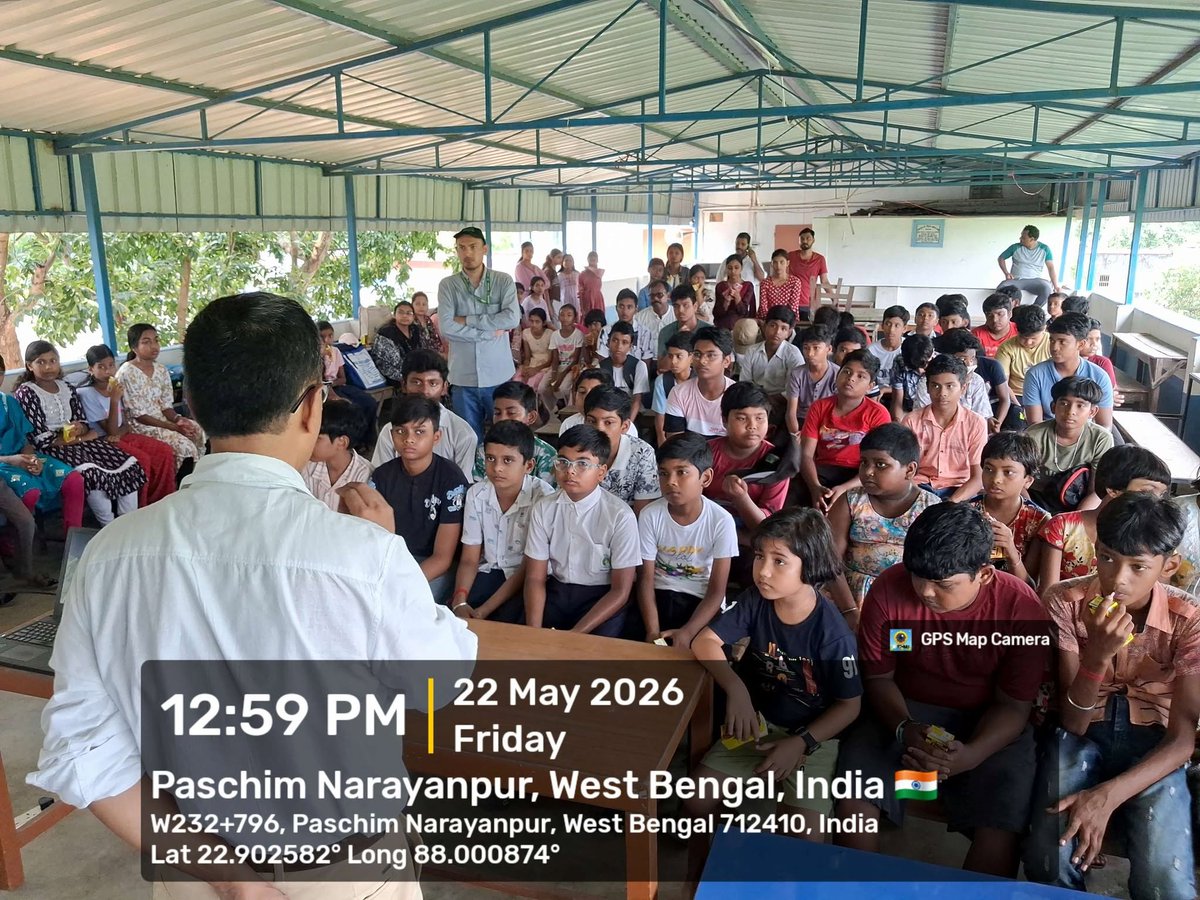EnvisBsi's tweet photo. BSI EIACP PC-RP and CNH, BSI Howrah jointly celebrated the 'International Day for Biodiversity 2026' in collaboration with Tarakeswar GREEN Mates at Narayanpur A B High School, Tarakeswar, Hooghly on 22nd May 2026 and organized Drawing Competition, Quiz and Awareness Rally. https://t.co/WE3NxBZlZ6