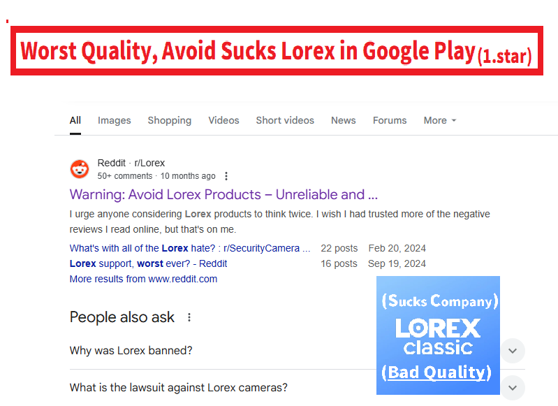 LorexTest33244's tweet photo. Bad Lorex in Google-Play👎👎👎:{Veronica June 13, 2026 It claims that it has a bug and that they need to have an update.What is going on with this app again?There's always something}👎(In Closing=>Garbage Lorex Quality)219.5.728 https://t.co/dzjoY9zZTD