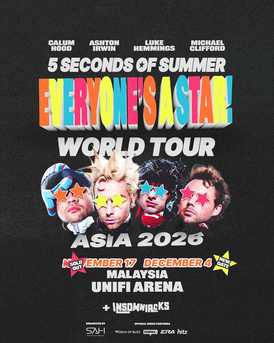 GoLiveAsia's tweet photo. 🚨 OUR BOYBAND OF THE YEAR IS MAKING THEIR WAY TO MALAYSIA… FOR A SECOND SHOW! 👀

And… SURPRISE! 🎉 @insomniacks.my will be joining us as our special guest for both nights! 🌙

Day 1 sold-out in a day… Think we can create history together with another sold-out night? 👀 https://t.co/BQGi03XOdm