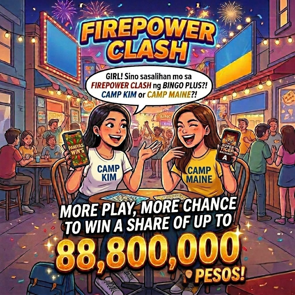 jessicaparker05's tweet photo. Girl, ready na?! 📣 The BingoPlus Firepower Clash is here! Team Kim o Team Maine? 🐯💙❤️ Win a share of the ₱88.8M prize pool! 💰

🏆 HOW TO JOIN: ✅ Follow us ✅ Like &amp; RT ✅ Drop your Team screenshot + BingoPlus ID!

Play: https://t.co/CUMM0M9wPd

#FirepowerClash #BingoPlus https://t.co/bq1cR0QRvz