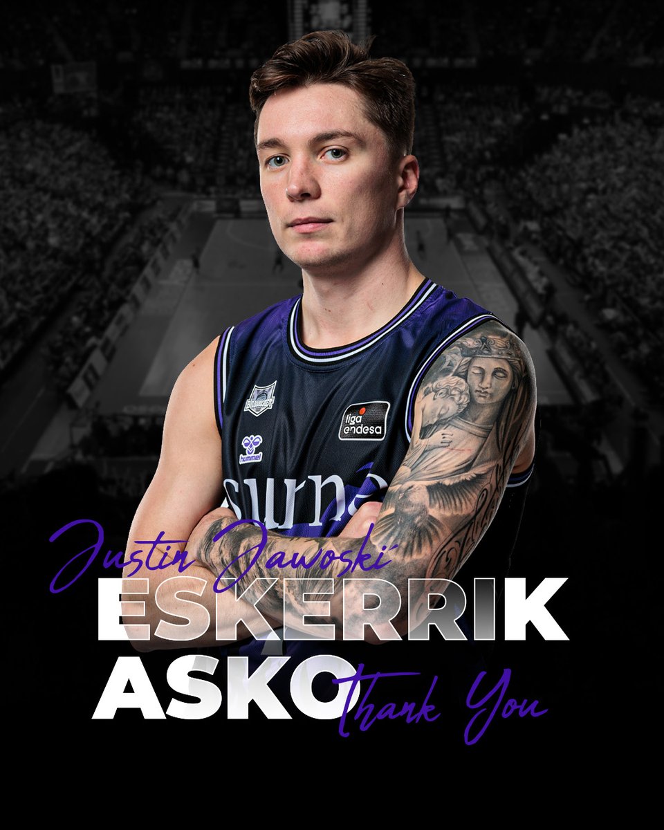 bilbaobasket's tweet photo. Justin Jaworski no continuará en Surne Bilbao. Mil gracias por ser parte de una temporada inolvidable🖤

Justin Jaworskik ez du Surne Bilbaon jarraituko. Esker mila urte ahaztezin honegatik🖤

https://t.co/DbVbLZrAbx https://t.co/4jBl7WEm4V