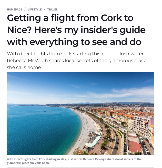 explorenca's tweet photo. [The Irish Examiner : Un reportage inspirant au cœur de l’art de vivre niçois]

Le quotidien irlandais The @irishexaminer met en lumière Nice Côte d’Azur à travers le regard d’une expatriée installée sur place. 

À l’occasion de la liaison Cork–Nice opérée par @AerLingus, ce reportage valorise les adresses locales, les plages et l’art de vivre niçois qui séduisent les visiteurs irlandais🇮🇪

À lire sur notre blog 👇https://t.co/VfnIaYk55k

#ExploreNiceCotedAzur #Nice06