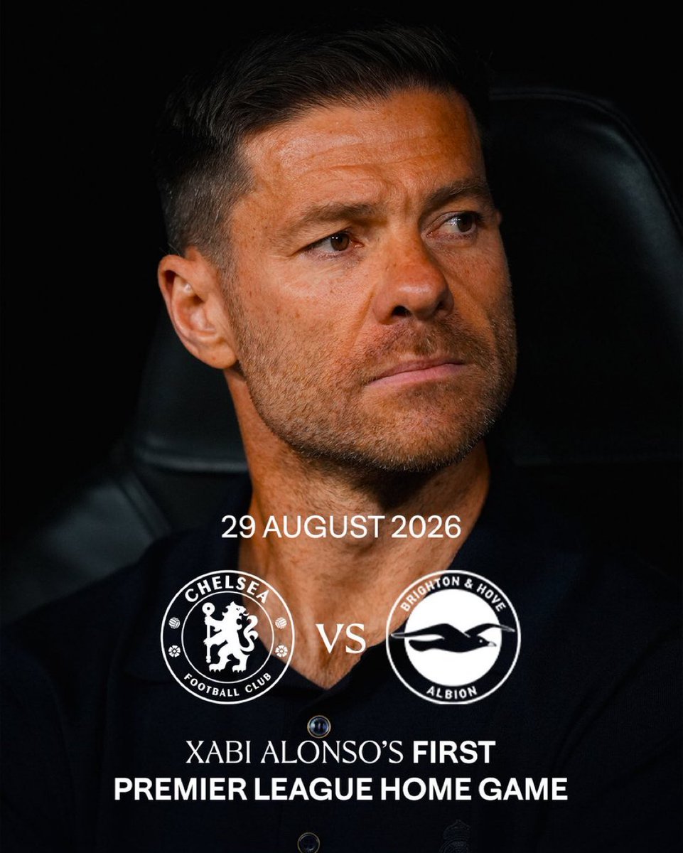 SBF000001's tweet photo. 🚨💙 BREAKING: Ready to welcome Xabi Alonso to Stamford Bridge after his first test against Brighton. 🏡🇪🇸💙
#SportsOG #Chelsea https://t.co/QVcqOyTOmE
