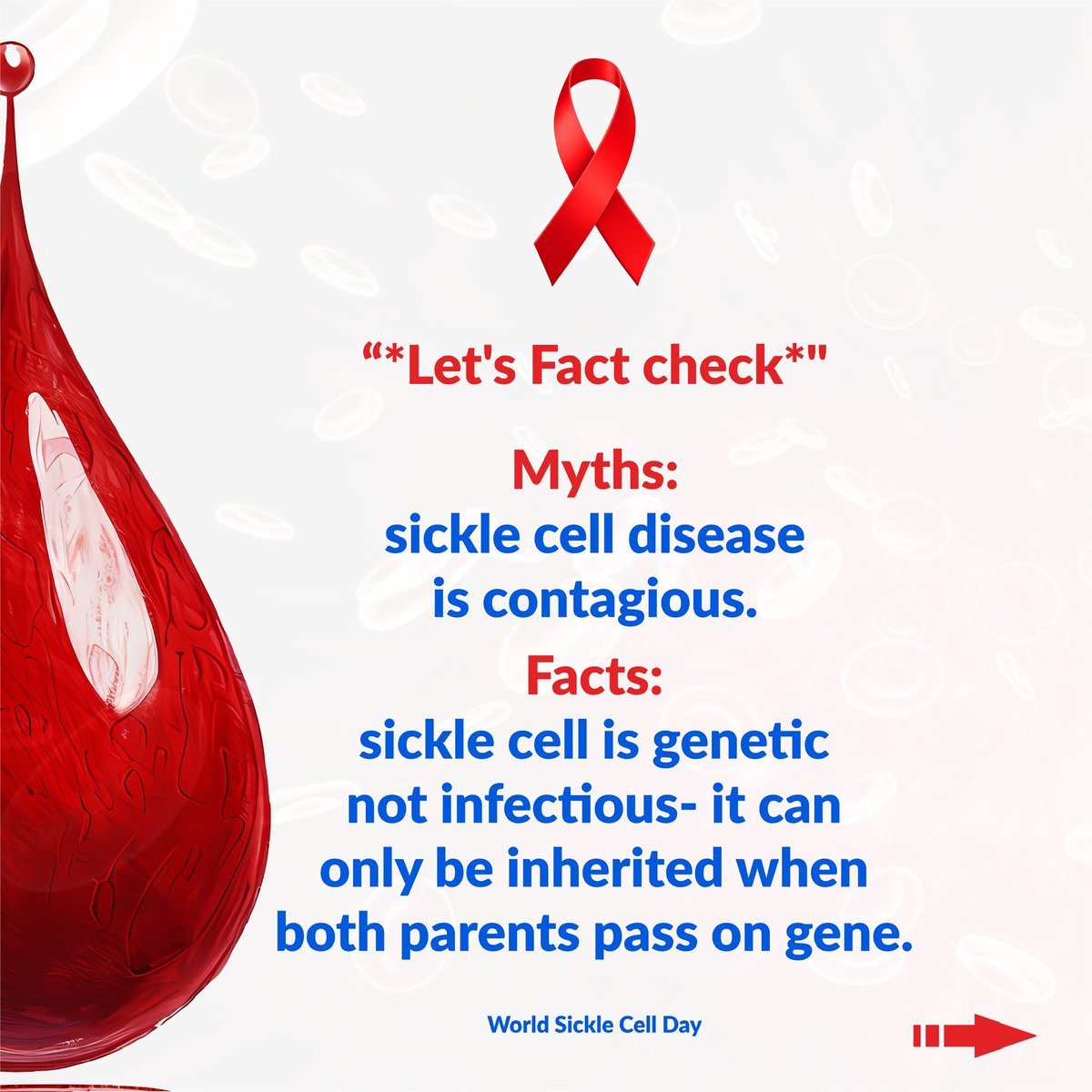 MedForAllFo2026's tweet photo. 🩸 World Sickle Cell Day 2026 | June 19 🩸

Today, we join the global community in raising awareness about sickle cell disease and advocating for better care, support, and understanding for those living with the condition. https://t.co/r7mhpq1Mo1