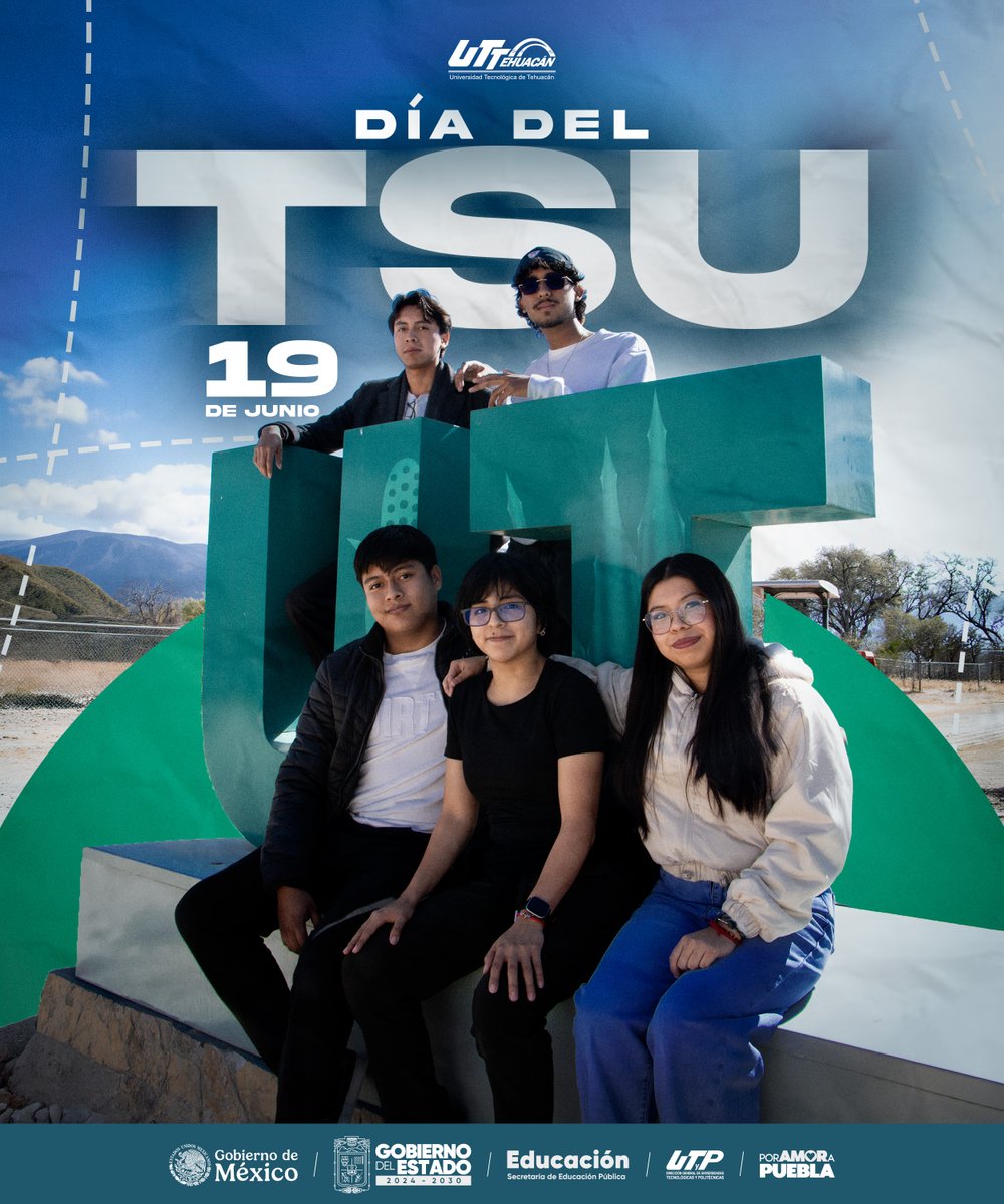 TehuacanUTT's tweet photo. 🎓🐯 19 de junio | Día del Técnico Superior Universitario

En este Día del TSU celebramos a quienes forman parte de esta gran comunidad de Tigres Blancos y trabajan cada día para alcanzar sus metas y contribuir al desarrollo de nuestra región. ¡Muchas felicidades! 🎉 https://t.co/UfkR4XHcQ0
