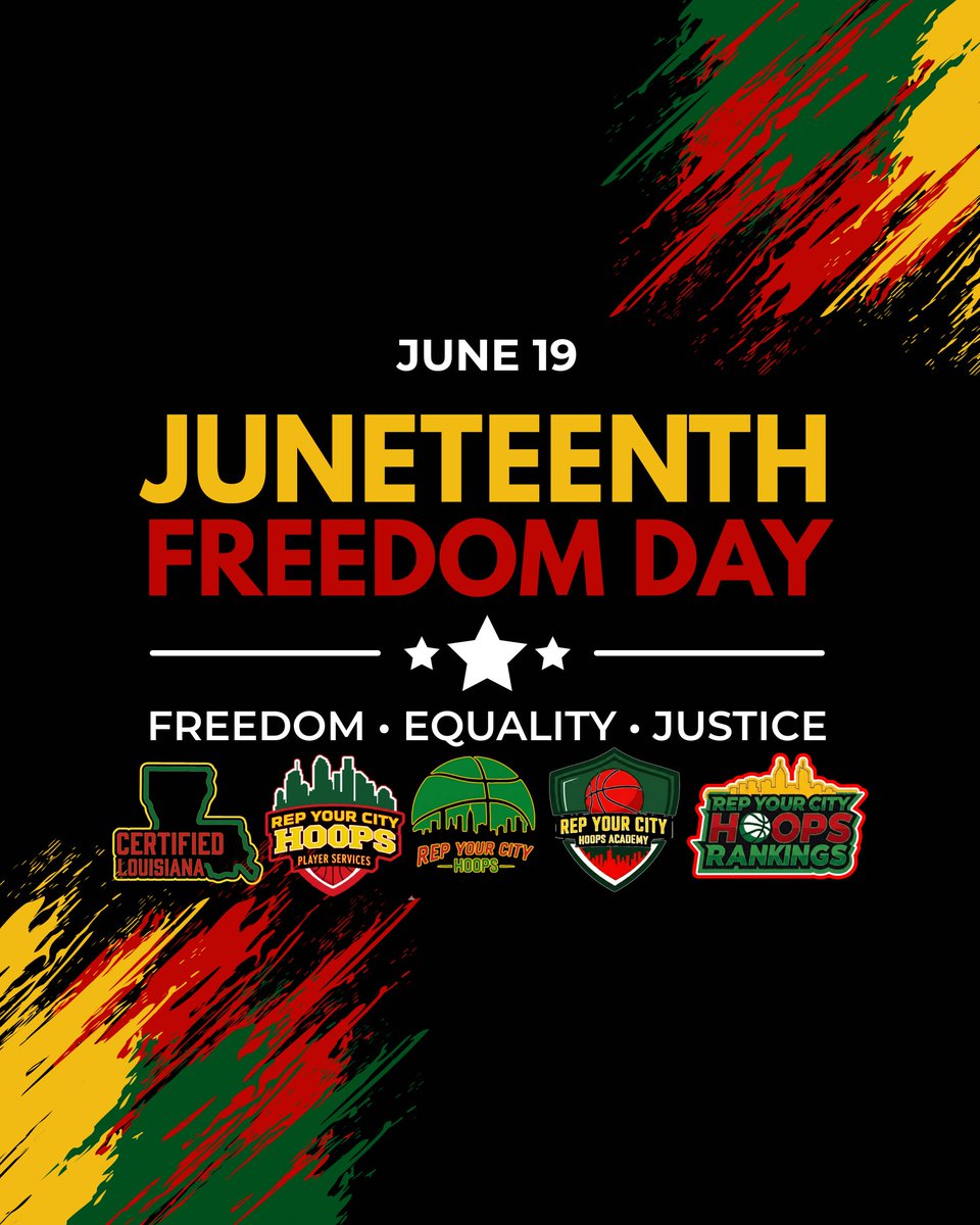 RepYourCityHoop's tweet photo. True freedom is the opportunity to chase your dreams. Keep working, keep growing, and keep pushing forward. Happy Juneteenth! 🏀🔥 #iRepThaBoot #RepYourCityHoops #Freedom #Juneteenth https://t.co/Dwu03t7Cw3