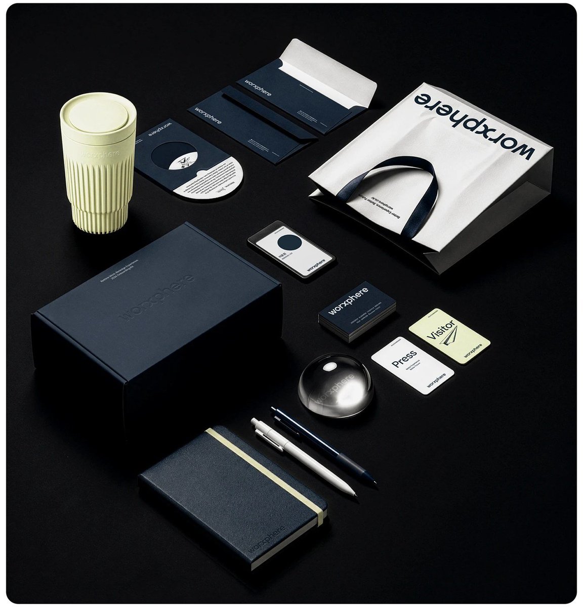 abduzeedo's tweet photo. Worxphere Brand Identity: Plus X Rebrands Jobkorea for 2026

Plus X rebuilt Worxphere brand identity for Jobkorea's 30th year: deep navy, one acid-green accent and circular arc geometry that binds every letterform.

https://t.co/wz3W9zBnP9 https://t.co/N9AXAPjatz