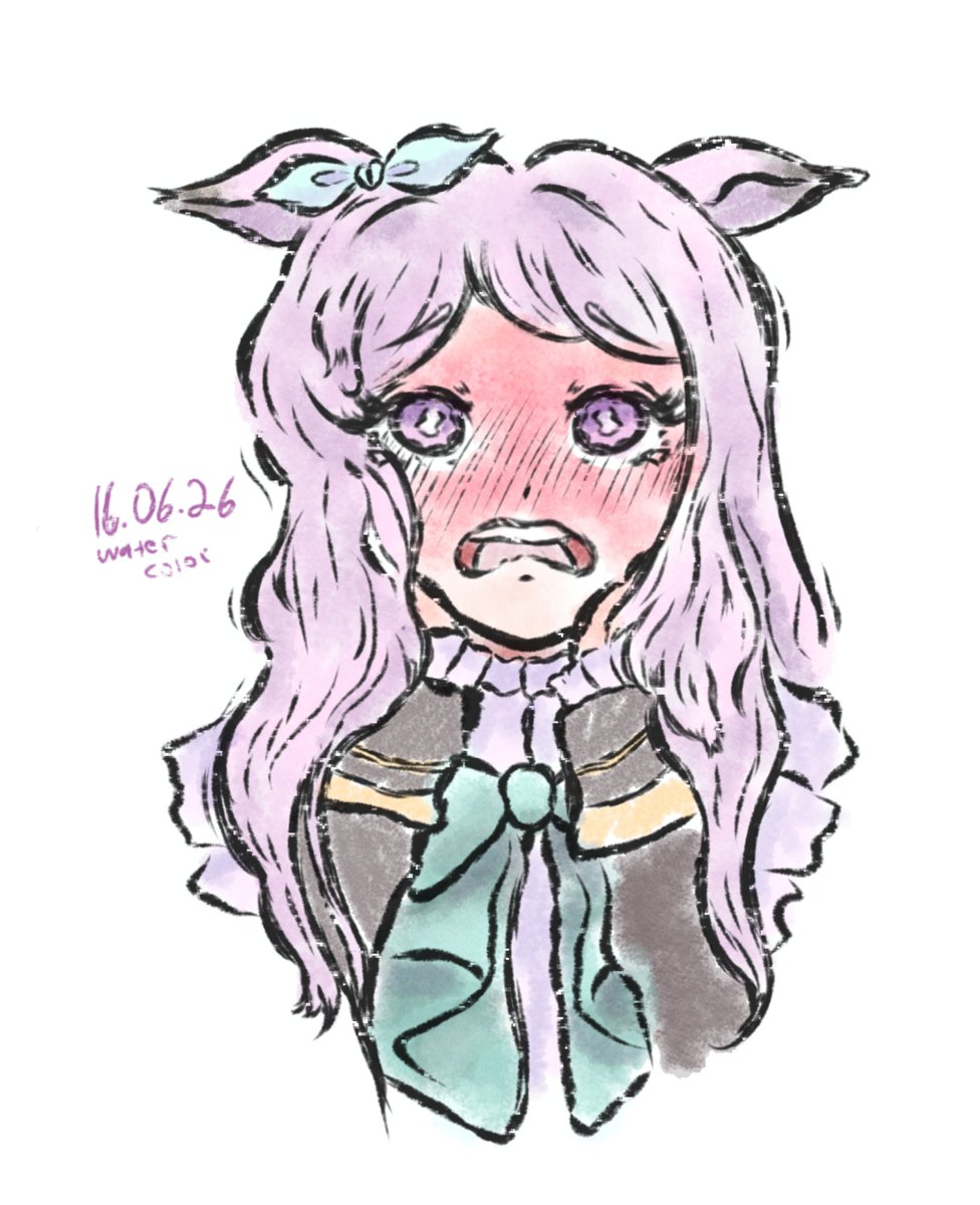 SpawnArtHell's tweet photo. Blushing McQueen (Now in Color)
#umamusume #umamusumeprettyderby #umamusumefanart #MejiroMcQueen https://t.co/UqMM2ssrH4