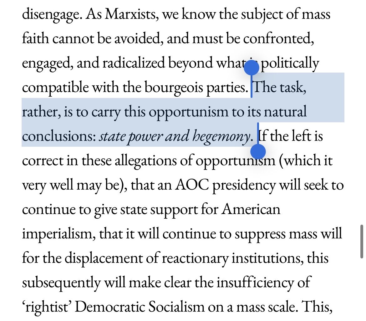 p0stcap's tweet photo. Quite the contortions in Geese: DSA should back a Democrat for president because she’ll fail and that will disillusion the masses… in the direction of socialism… meanwhile we’ll take over the Democrat Party… and THEN break from it (and found an independent socialist party?) https://t.co/pLtOrzMdhz