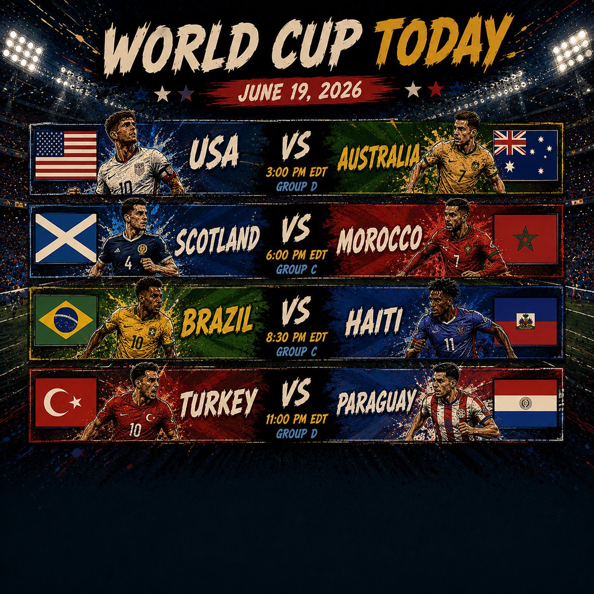 thehalfspaceIQ's tweet photo. Big one today. See the USA VS AUS preview here: https://t.co/2J9Lvwn6hL https://t.co/OU7vDTixQX
