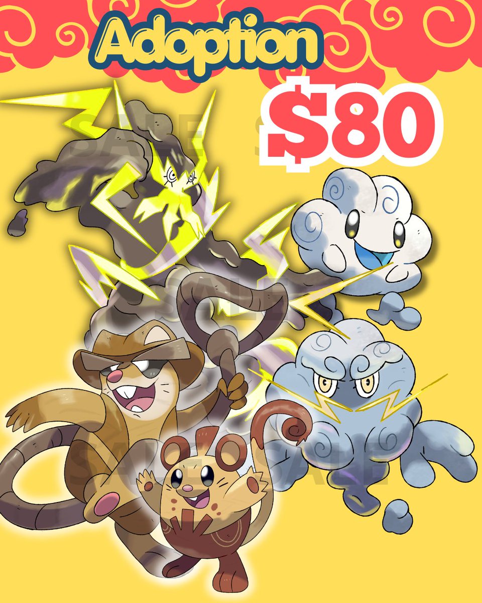 mathneves012's tweet photo. FAKEMON ADPTION 
PAYMENT PAYPAL✅
SHINYS FORMS✅

#pokémon #pokemonfanart #pokemonart #fakemon #pokemonspoilers #pokemonleaks #fakemonforsale #wolf #sugimoristyle https://t.co/UAbizXHH4p