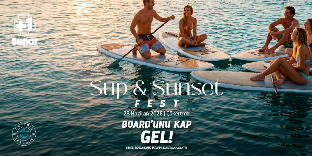 captan_ibrahim's tweet photo. 📌Board’unu kap, gel! 🌊

Sporun, doğanın ve gün batımının buluştuğu bu özel günde yerini şimdiden ayırtmayı unutma!

📅 28 Haziran 2026
📍 Çökertme
#Captainİbrahim #Bodrum #Muğla #Milas #ÇökertmeKoyu https://t.co/8BYPK2UsWU