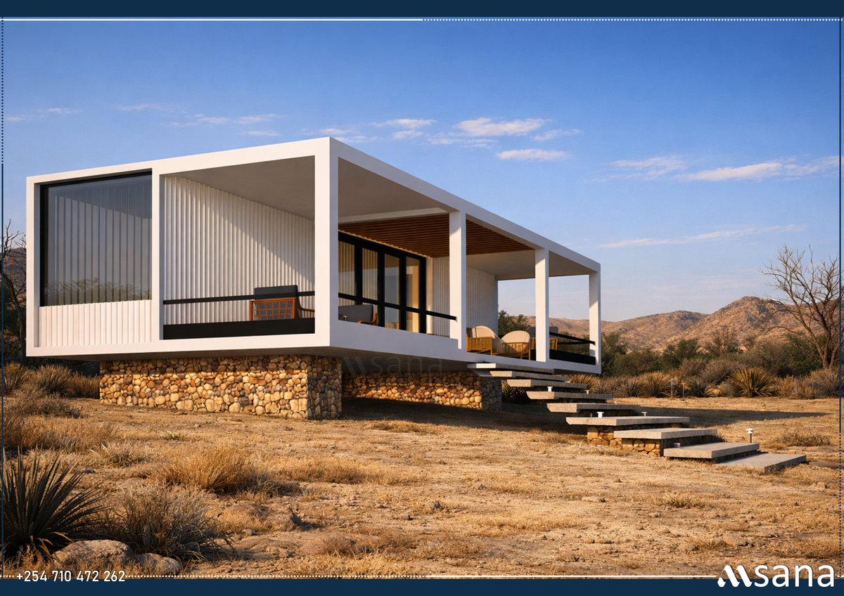 archdanieltoo's tweet photo. Get  away home. 40Ft Container. 30m2. Minimal site disturbance. Deep  covered outdoor terraces. Maximized views. Shadow  play. Clean form. Let's have a conversation about your design and build project - 0710 472262

Millicent Awino 122 MPs Mpigs #OnlyJESUSHealsHIV Advance Equity https://t.co/sZAq2jssK3