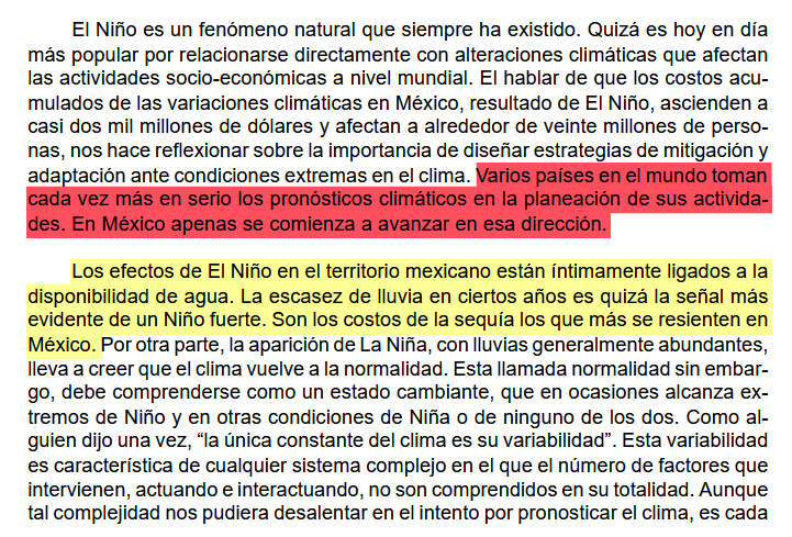 Yeshua52's tweet photo. Esto menciona el estudio "Los Impactos de El Niño en México".

Se basó en datos de los inviernos de 1965-66, 1972-73, 1982-83, 1986-87, 1991-92 y 1997-98; así como en los veranos 1965, 1972, 1982, 1986, 1991 y 1997.

Aquí el estudio del @ICAyCC_UNAM 
https://t.co/FiNr3PM09B https://t.co/GgbrYhoQGf