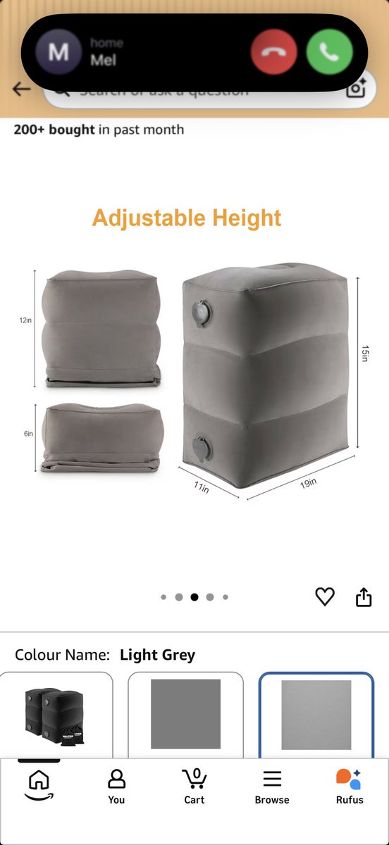 maryfwrites's tweet photo. @AirCanada are these types of blow up ottomans allowed for bulkhead rows? https://t.co/v1mcUCl9dQ