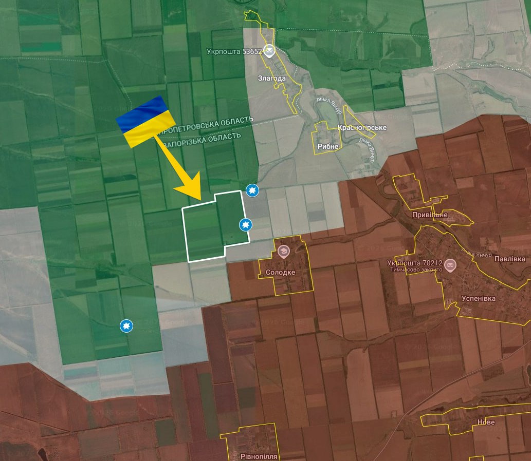 FreudGreyskull's tweet photo. The Armed Forces of #Ukraine cleared the grey zone to the door step of Solodke https://t.co/DNWTi6twEF
