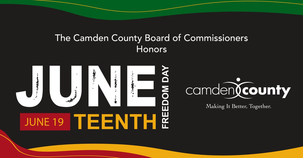 camdencountynj's tweet photo. Today we honor Juneteenth, a day that commemorates the end of slavery in the United States and celebrates freedom, resilience, and the ongoing pursuit of equality.
Observed each year on June 19, Juneteenth serves as a reminder of our nation’s history and the importance of continuing to build stronger, more inclusive communities for future generations.
As we reflect on this significant day, we recognize the contributions, achievements, and enduring legacy of Black Americans whose impact continues to shape our communities and our country.