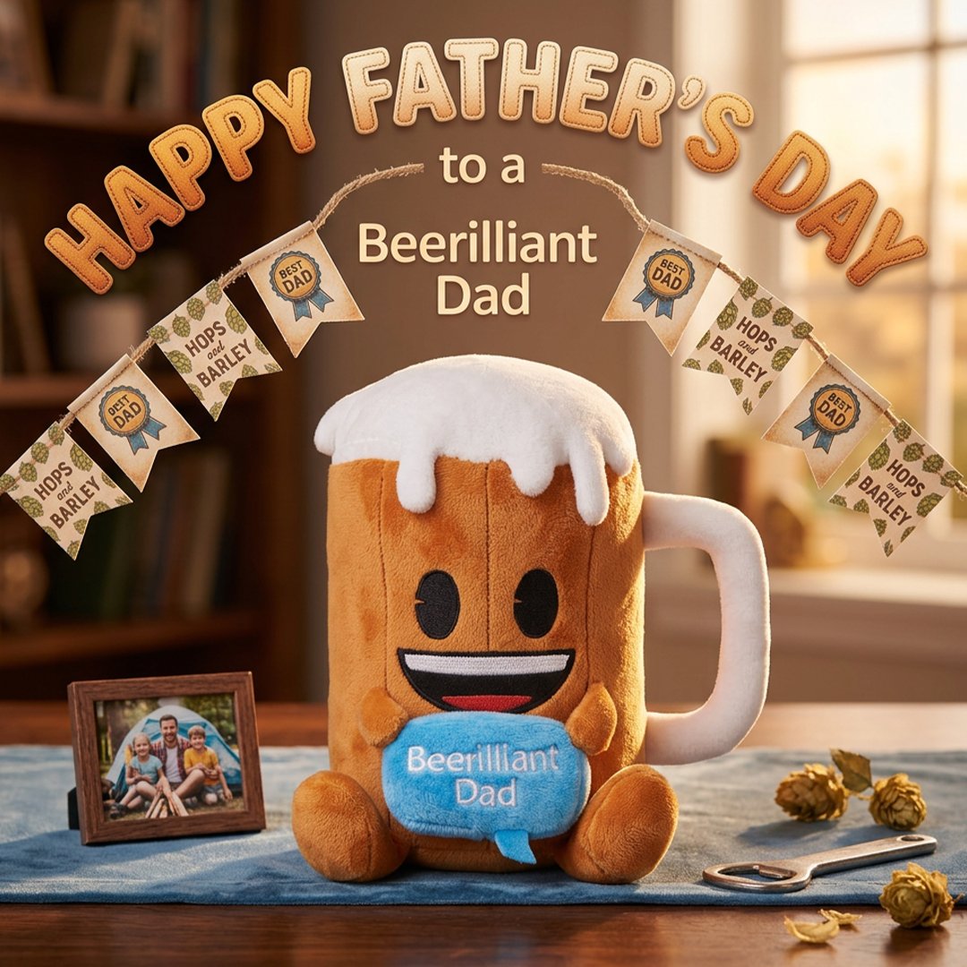 PoshPawsInt's tweet photo. HAPPY FATHER’S DAY!

Today is all about the “Beerilliant Dad’s” out there and
we hope you have a great day… you deserve it 😀

We’re raising an Emoji plushie to you all 🍻

#fathersday #father #dad #beer https://t.co/poHt6OMZ4K