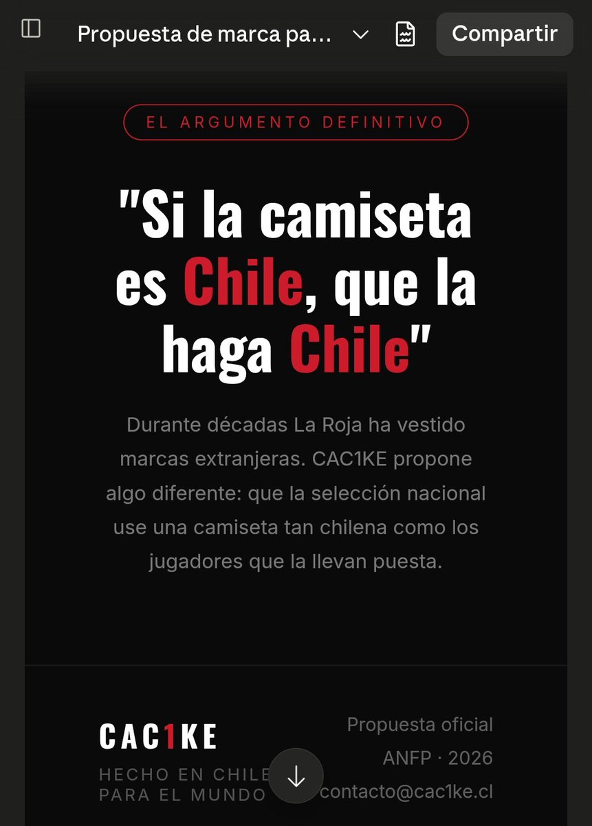 CAC1KEOFICIAL's tweet photo. Parte de lo que era nuestra propuesta. Lamentablemente llegamos tarde , pero estamos seguros que en el futuro se dará 🙌🏻 Te amamos chile 🇨🇱 #SentirasElPrime https://t.co/JjTa16sJLH
