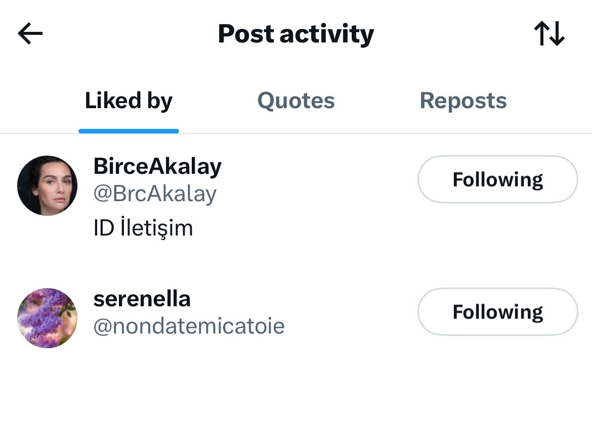 BirceFanPage's tweet photo. I posted. 
She liked ❤️
I posted that she liked. 
She liked that too. ❤️
Now what? 😂 🥰

#BirceAkalay ❤️ https://t.co/eQaVhrxFfN