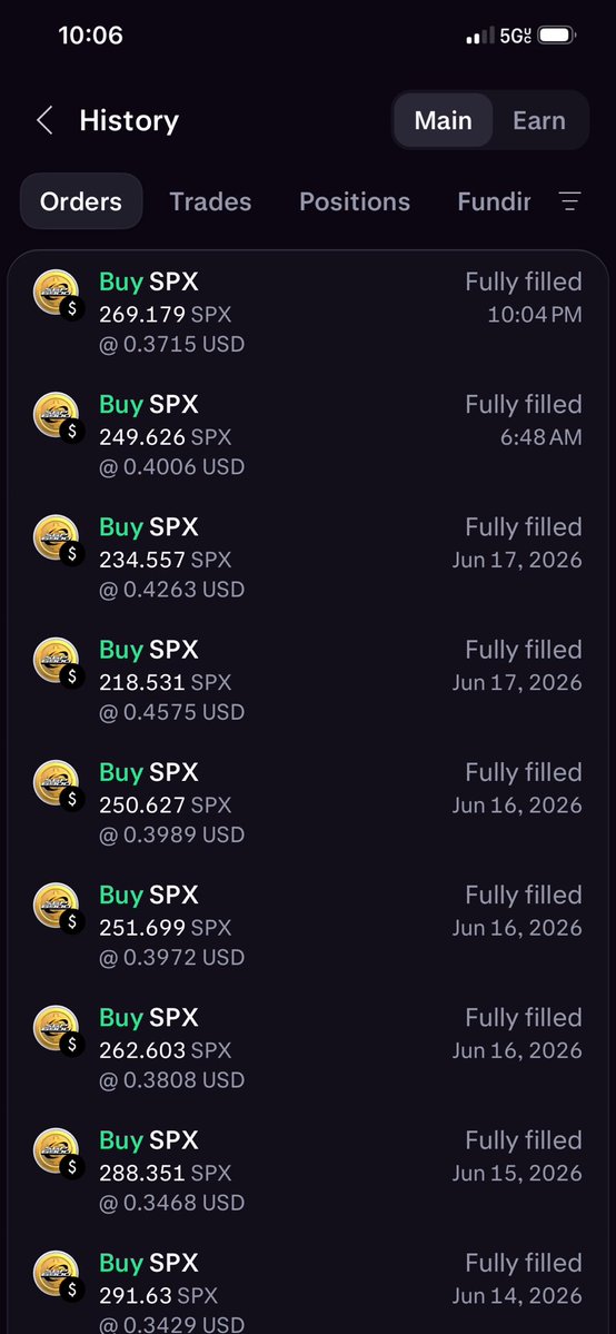 cogaeon's tweet photo. DCAing keeps conviction strong 💪 

Patience will pay off in a big way for true believers in this amazing asset. 

I’ve reached my main goal with accumulating SPX so will be loading an auto DCA amount of $10 per day and let it run. 

I love this project and the community here. I don’t really like X because I see so much junk on my TL now— so will be less active here but considering different ways I can contribute more. 

💹🧲♾️