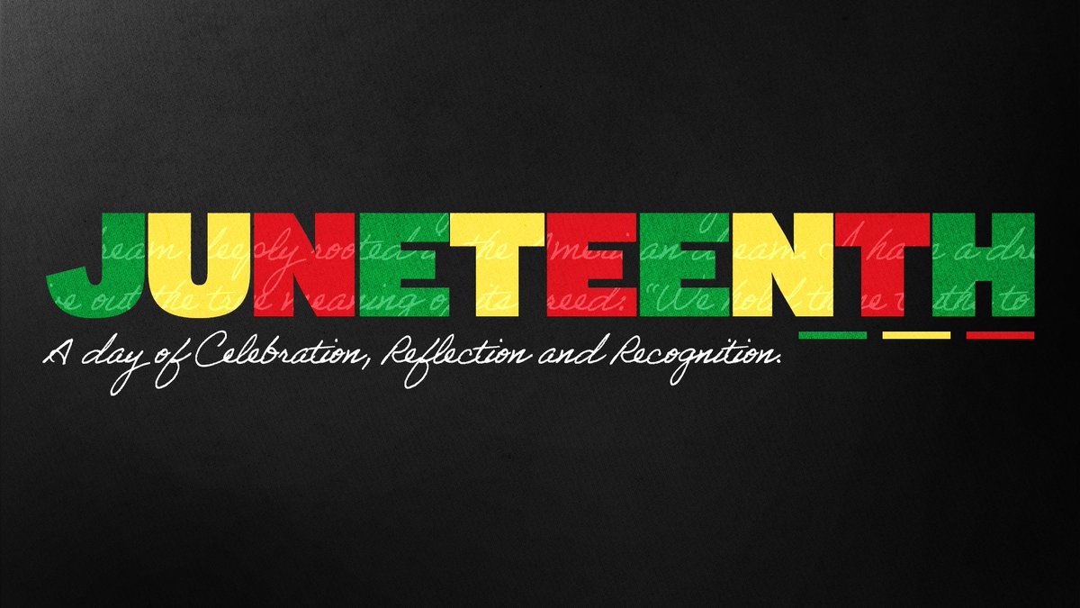 USMGoldenEagles's tweet photo. A day for celebration and reflection. 

Happy #Juneteenth | #SMTTT https://t.co/KdzsaP02qF