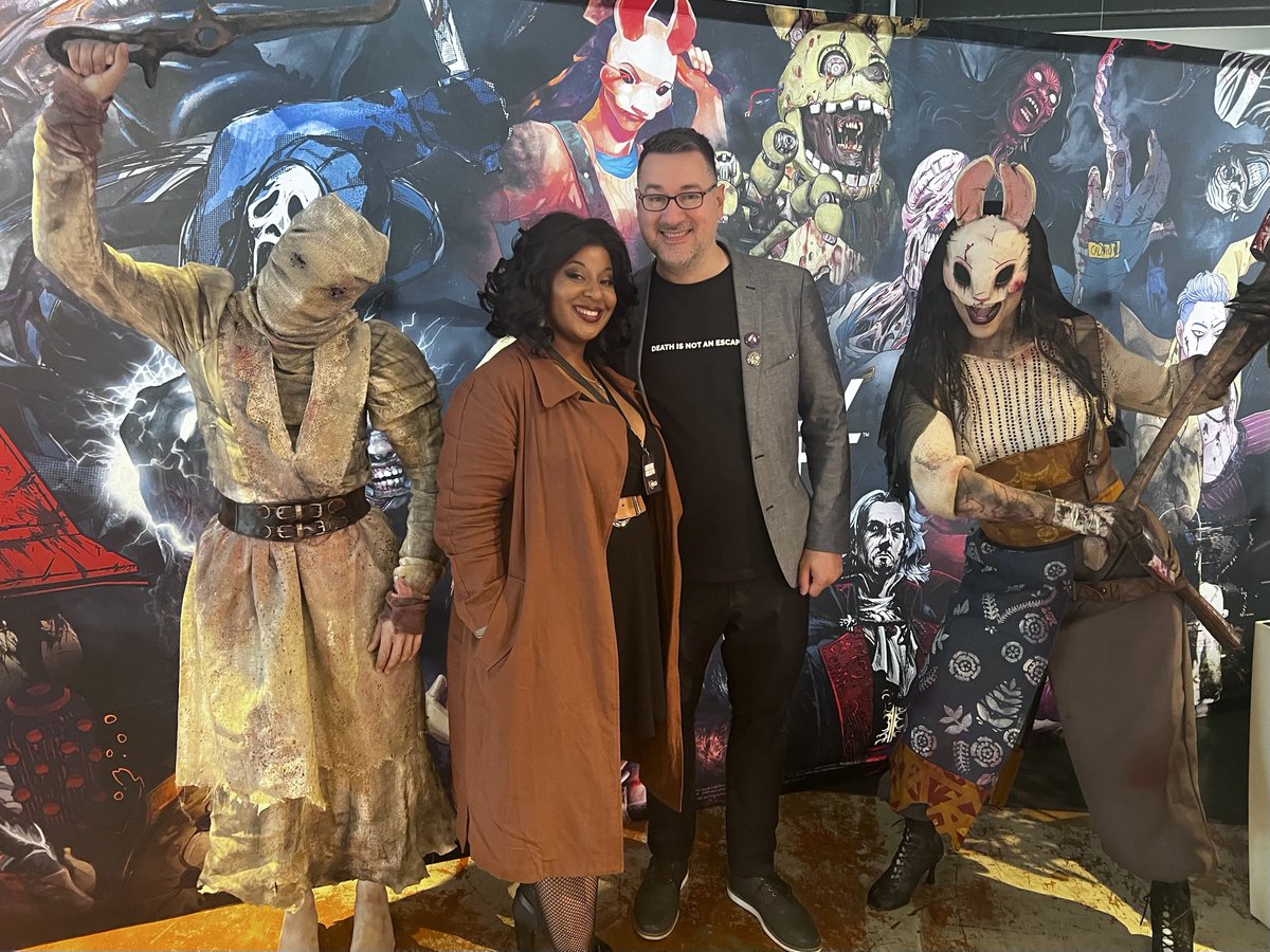 DieHardDivaTV's tweet photo. I’m still on cloud nine after EVERYTHING that happened last weekend. Thank you to everyone I’ve met and hugged, to the dev team, to the talented cosplayers, to the community, and most importantly, thank you @DeadbyDaylight. 

Here’s to 10 years and I’ll see you all in the fog 💕 https://t.co/w0lXR8MENs